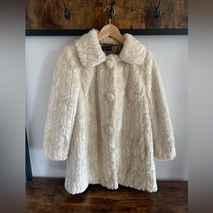 Topshop Faux Fur Dress Coat